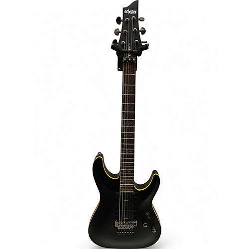 Used Schecter Guitar Research Demon 6 FR BLACK Solid Body Electric Guitar BLACK