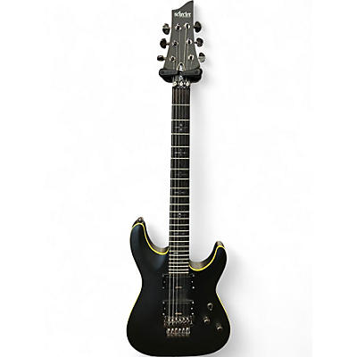 Used Schecter Guitar Research Demon 6 FR Black Solid Body Electric Guitar