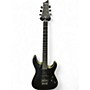 Used Schecter Guitar Research Demon 6 FR Black Solid Body Electric Guitar Black
