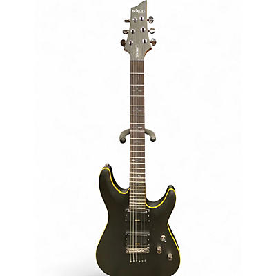 Used Schecter Guitar Research Demon 6 Flat Black Solid Body Electric Guitar