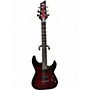 Used Schecter Guitar Research Demon 6 RED BURST Solid Body Electric Guitar RED BURST
