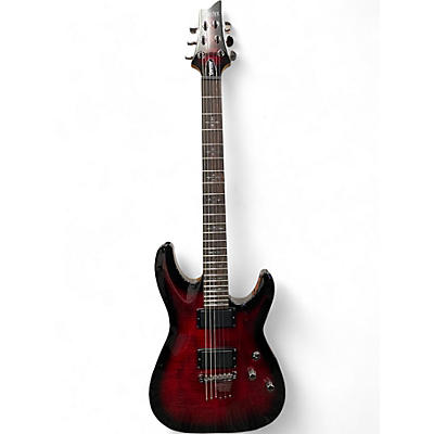 Used Schecter Guitar Research Demon 6 RED Solid Body Electric Guitar