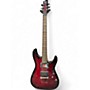Used Schecter Guitar Research Demon 6 RED Solid Body Electric Guitar RED