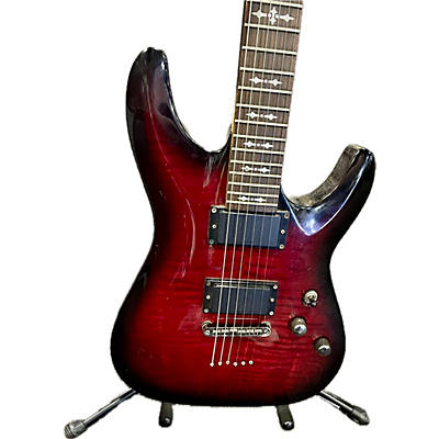 Schecter Guitar Research Used Schecter Guitar Research Demon 6 Red Solid Body Electric Guitar