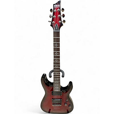 Used Schecter Guitar Research Demon 6 Red Solid Body Electric Guitar