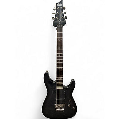 Used Schecter Guitar Research Demon 6 Trans Black Solid Body Electric Guitar