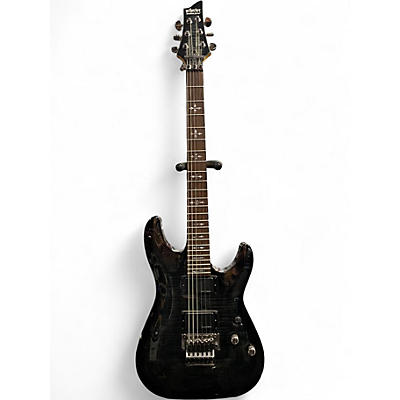 Used Schecter Guitar Research Demon 6 Trans Black Solid Body Electric Guitar