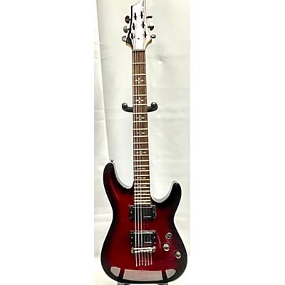 Schecter Guitar Research Used Schecter Guitar Research Demon 6 Trans Crimson Red Solid Body Electric Guitar