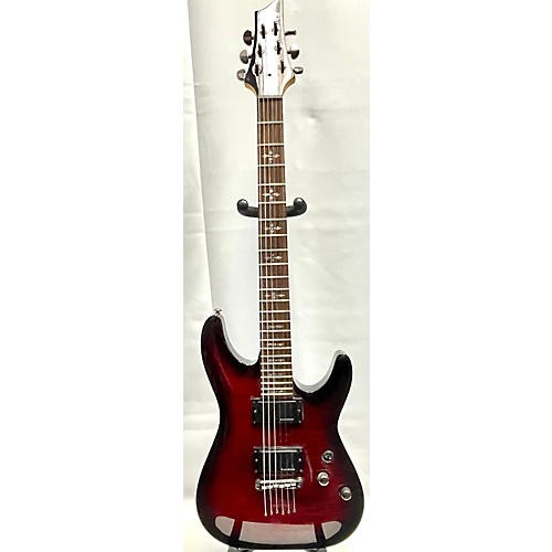 Schecter Guitar Research Used Schecter Guitar Research Demon 6 Trans Crimson Red Solid Body Electric Guitar Trans Crimson Red