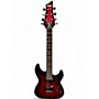 Used Schecter Guitar Research Demon 6 Trans Crimson Red Solid Body Electric Guitar Trans Crimson Red