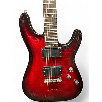 Schecter Guitar Research Used Schecter Guitar Research Demon 6 Trans Red Solid Body Electric Guitar