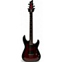 Used Schecter Guitar Research Demon 6 Trans Red Solid Body Electric Guitar Trans Red