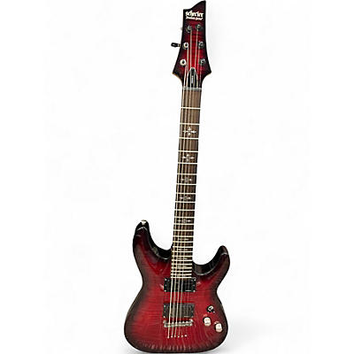 Used Schecter Guitar Research Demon 6 red Solid Body Electric Guitar