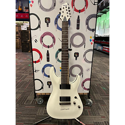 Schecter Guitar Research Used Schecter Guitar Research Demon 7 String Antique White Solid Body Electric Guitar