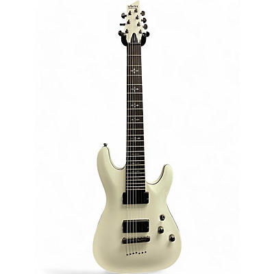 Schecter Guitar Research Used Schecter Guitar Research Demon 7 String Arctic White Solid Body Electric Guitar