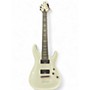 Used Schecter Guitar Research Demon 7 String Black and White Solid Body Electric Guitar Black and White