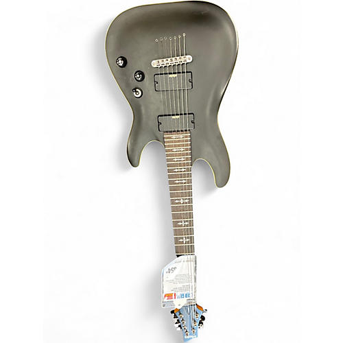 Used Schecter Guitar Research Demon 7 String Satin Black Solid Body Electric Guitar Satin Black