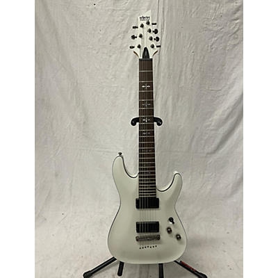 Schecter Guitar Research Used Schecter Guitar Research Demon 7 String Vintage White Solid Body Electric Guitar