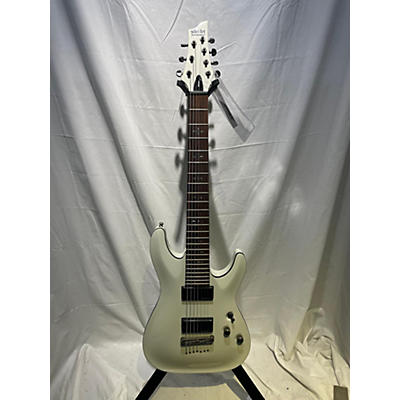 Schecter Guitar Research Used Schecter Guitar Research Demon 7 String Vintage White Solid Body Electric Guitar