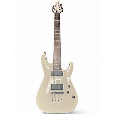 Schecter Guitar Research Used Schecter Guitar Research Demon 7 String Vintage White Solid Body Electric Guitar