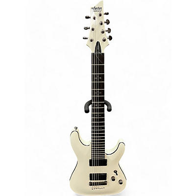 Schecter Guitar Research Used Schecter Guitar Research Demon 7 String Vintage White Solid Body Electric Guitar