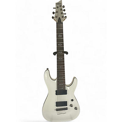 Schecter Guitar Research Used Schecter Guitar Research Demon 7 String Vintage White Solid Body Electric Guitar