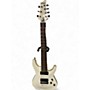 Used Schecter Guitar Research Demon 7 String Vintage White Solid Body Electric Guitar Vintage White
