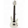 Used Schecter Guitar Research Demon 7 String Vintage White Solid Body Electric Guitar Vintage White
