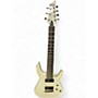 Used Schecter Guitar Research Demon 7 String Vintage White Solid Body Electric Guitar Vintage White