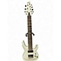 Used Schecter Guitar Research Demon 7 String Vintage White Solid Body Electric Guitar Vintage White