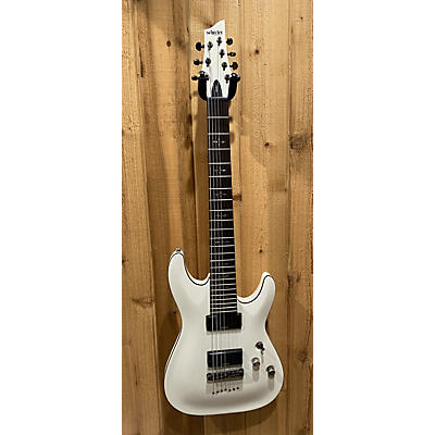 Schecter Guitar Research Used Schecter Guitar Research Demon 7 String White Solid Body Electric Guitar