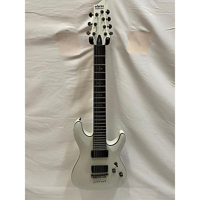 Schecter Guitar Research Used Schecter Guitar Research Demon 7 String White Solid Body Electric Guitar