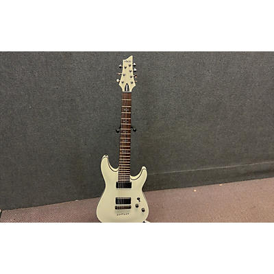 Schecter Guitar Research Used Schecter Guitar Research Demon 7 String White Solid Body Electric Guitar