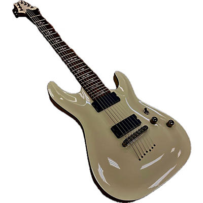 Schecter Guitar Research Used Schecter Guitar Research Demon 7 String White Solid Body Electric Guitar