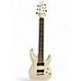Used Schecter Guitar Research Demon 7 String White Solid Body Electric Guitar White