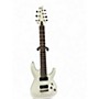 Used Schecter Guitar Research Demon 7 String White Solid Body Electric Guitar White