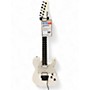 Used Schecter Guitar Research Demon 7 String White Solid Body Electric Guitar White