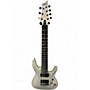 Used Schecter Guitar Research Demon 7 String White Solid Body Electric Guitar White