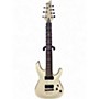 Used Schecter Guitar Research Demon 7 String White Solid Body Electric Guitar White
