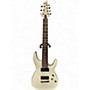 Used Schecter Guitar Research Demon 7 String White Solid Body Electric Guitar White
