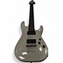 Used Schecter Guitar Research Demon 7 String White Solid Body Electric Guitar White