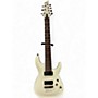 Used Schecter Guitar Research Demon 7 String White Solid Body Electric Guitar White