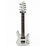Used Schecter Guitar Research Demon 7 String white Solid Body Electric Guitar white
