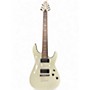 Used Schecter Guitar Research Demon 7 String white Solid Body Electric Guitar white