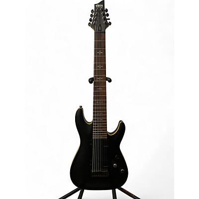 Schecter Guitar Research Used Schecter Guitar Research Demon 8 Satin Aged Black Solid Body Electric Guitar