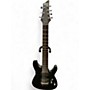 Used Schecter Guitar Research Diamond 7 Satin Black Solid Body Electric Guitar Satin Black