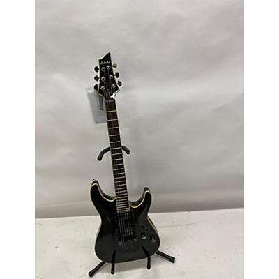 Used Schecter Guitar Research Diamond Blackjack Black Solid Body Electric Guitar