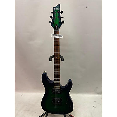 Schecter Guitar Research Used Schecter Guitar Research Diamond C6 Elite Aquaburst Solid Body Electric Guitar