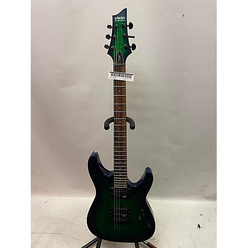 Schecter Guitar Research Used Schecter Guitar Research Diamond C6 Elite Aquaburst Solid Body Electric Guitar Aquaburst