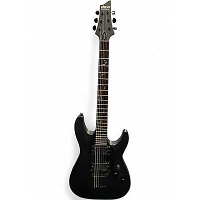 Used Schecter Guitar Research Diamond Damien 6 Black Solid Body Electric Guitar